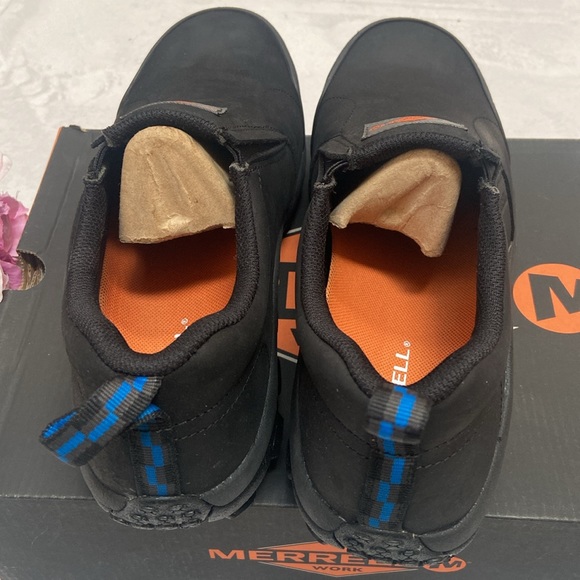 NEW IN BOX MERRELL Black Jungle Moc Steele Toe Slip On Shoes Size 11 - Picture 4 of 11